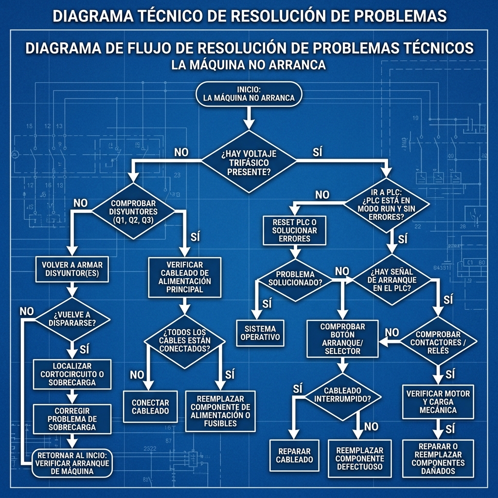 Gráfico logarítmico con las curvas de disparo características B, C y D de interruptores magnetotérmicos para protección