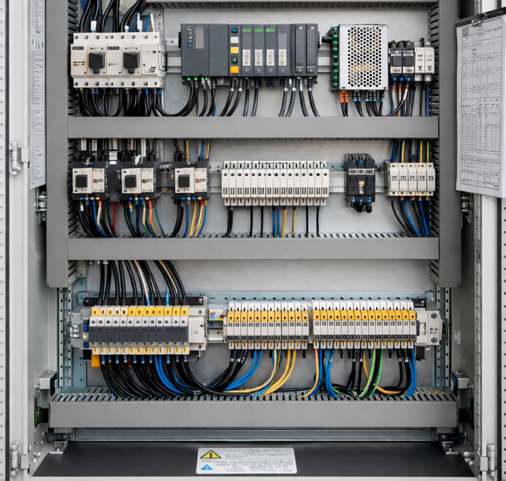 Cuadro eléctrico terminado profesional
